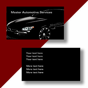 Cartões de Visita de Negócios Automotivos Elegante