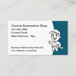 Cartões de Visita de Oficina de Reparos Automotivo