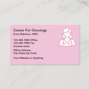 Cartões de Visita de Oncologista Tema Câncer