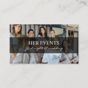 Cartões de Visita de Organizador de Eventos com Ba