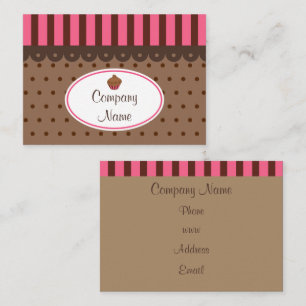 Cartões de Visita de Padaria de Cupcake