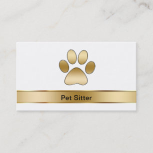 Cartões de Visita de Pet Sitter