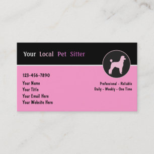 Cartões de Visita de Pet Sitter