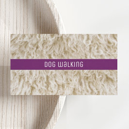 Cartões de Visita de Pet Sitter Elegante Cão Passi