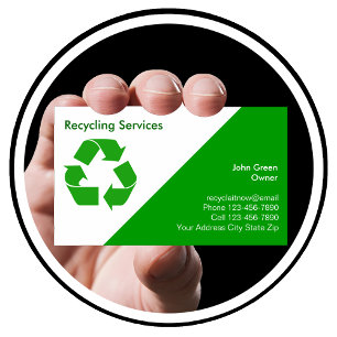 Cartões de Visita de Reciclagem