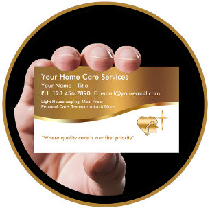 Cartões de Visita de Saúde Domiciliar Classy Careg