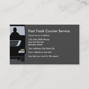 Cartões de visita de serviço de courier