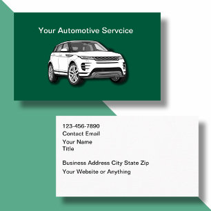 Cartões de Visita de Serviços Automobilísticos Des