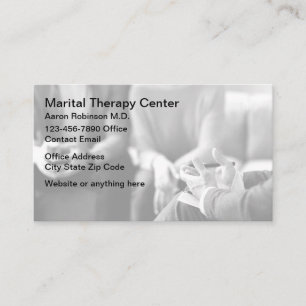 Cartões de Visita de Terapia Marital