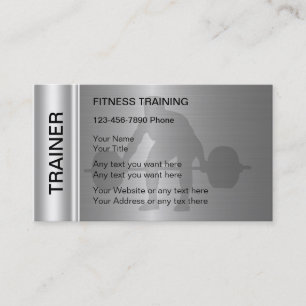 Cartões de Visita de Treinamento de Fitness