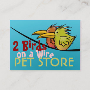 Cartões de Visita, Design de Pet Store 2 Pássaros