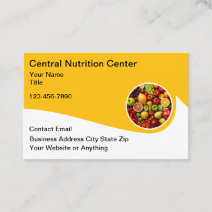 Cartões de Visita do Centro de Dieta e Nutrição
