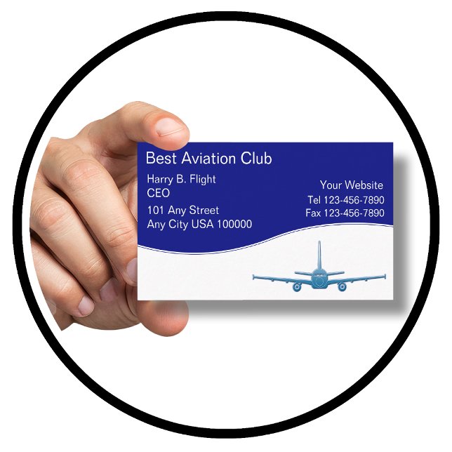Cartões de Visita do Clube de Aviação (Criador carregado)