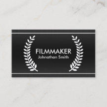 Cartões de Visita Elegantes Film Laurels para Cine
