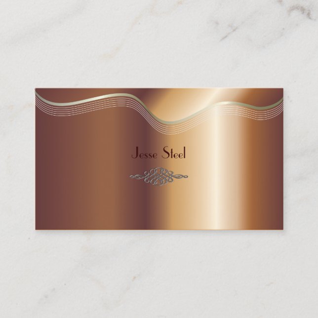 Cartões de visita em cobre falso (Frente)