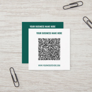 Cartões de Visita Empresariais com Código QR Promo