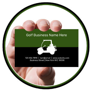 Cartões de Visita Empresariais Tema de Golfe Moder