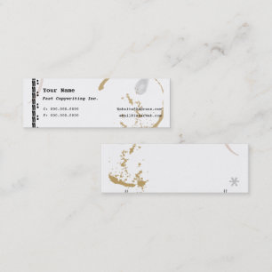 Cartões de Visita Finos Arte de Máquina de Escreve