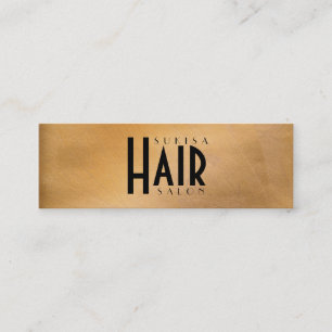 Cartões de Visita Finos de Salão de Cabelo Copper