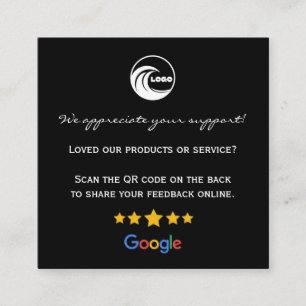 Cartões de Visita Google Review QR Agradecimento
