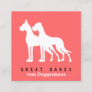 Cartões de visita Great Danes