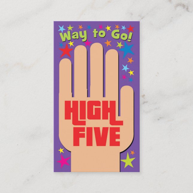 Cartões de Visita High Five (Frente)