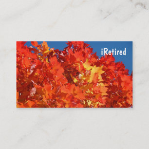 Cartões de Visita iRetired Amando a Vida e Me Dive