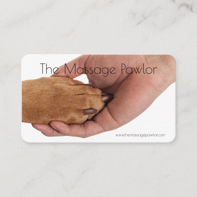 Cartões de Visita Massagem Pawlor (Frente)