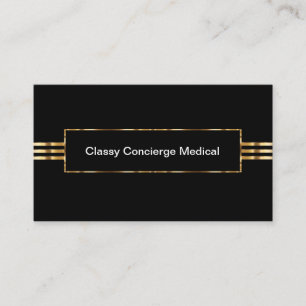 Cartões de Visita Médicos de Concierge de Luxo