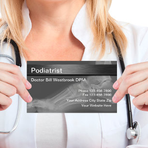 Cartões de Visita Médicos de Podologia