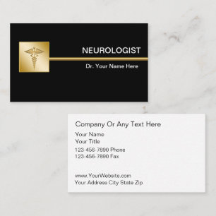 Cartões de Visita Médicos Neurologistas Classy