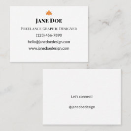 Cartões de Visita Minimalistas | Identidade de Mar