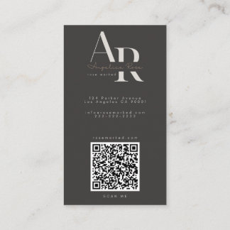 Cartões de Visita Minimalistas Modernos com QR Cod