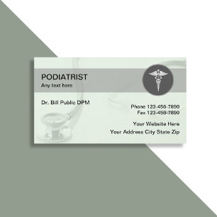 Cartões de Visita Modernos de Podologia