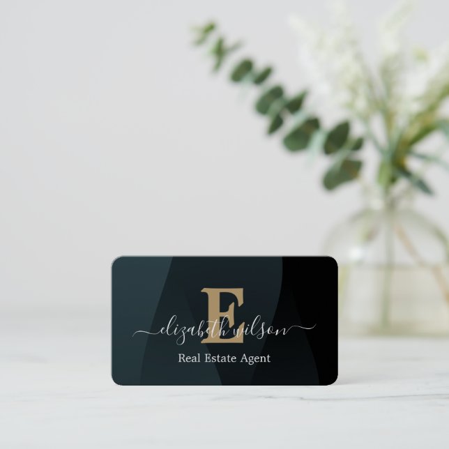 Cartões de visita modernos e elegantes com código  (Em pé/Frente)