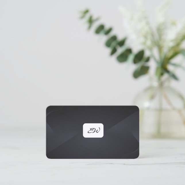 Cartões de visita modernos e elegantes com código  (Em pé/Frente)