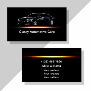 Cartões de visita modernos para serviços automotiv