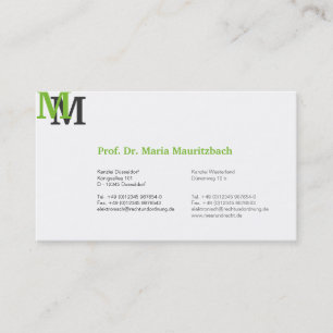 Cartões de visita monogramas