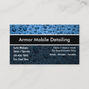 Cartões de Visita para Auto Detailing