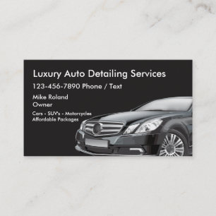 Cartões de Visita para Auto Detailing