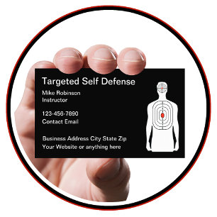 Cartões de Visita para Campo de Tiro Prática Moder