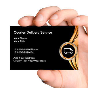 Cartões de visita para entrega de courier sofistic