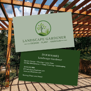Cartões de Visita para Jardineiros Paisagistas P