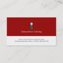 Cartões de Visita para Serviços de Catering