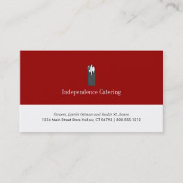 Cartões de Visita para Serviços de Catering