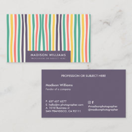 Cartões de Visita Personalizados Minimalistas Eleg