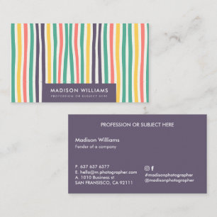 Cartões de Visita Personalizados Minimalistas Eleg