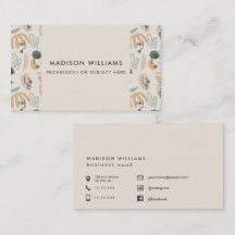 Cartões de Visita Personalizados Minimalistas Eleg
