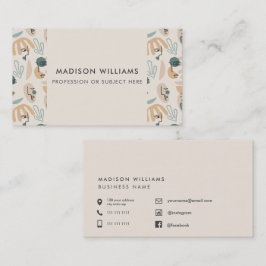 Cartões de Visita Personalizados Minimalistas Eleg