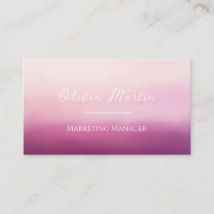 Cartões de Visita Personalizados Modernos Rosa Aqu